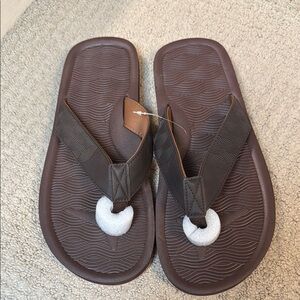 Brown Flip Flops